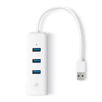 TP-Link UE330 klēpjdatora dokstacija/portu replicētājs Vadu USB 3.2 Gen 1 (3.1 Gen 1) Type-A Balts