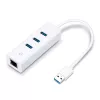 TP-Link UE330 klēpjdatora dokstacija/portu replicētājs Vadu USB 3.2 Gen 1 (3.1 Gen 1) Type-A Balts