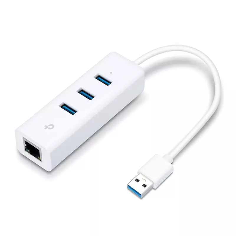 TP-Link UE330 klēpjdatora dokstacija/portu replicētājs Vadu USB 3.2 Gen 1 (3.1 Gen 1) Type-A Balts
