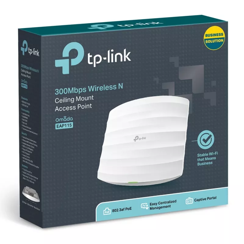 TP-Link Omada 300Mbps Wireless N griestu montāžas piekļuves punkts