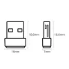 TP-Link Nano AC600 USB WiFi adapteris (Archer T2U Nano) – divu joslu (2,4 GHz/5 GHz) bezvadu tīkla uztvērējs
