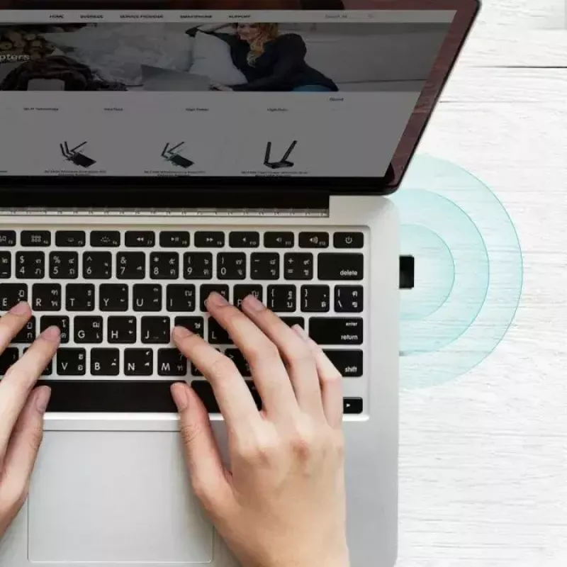 TP-Link Nano AC600 USB WiFi adapteris (Archer T2U Nano) – divu joslu (2,4 GHz/5 GHz) bezvadu tīkla uztvērējs
