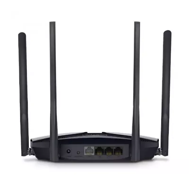 Galda maršrutētājs MERCUSYS MR80X — Divjoslu Wi‑Fi 6 (802.11ax), 3000 Mbps, 4 ārējās antenas, 3 Gigabit LAN porti