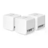 Mesh sistēma MERCUSYS Halo H60X (3 komplektā) — Divjoslu Wi‑Fi 6, līdz 1500 Mbps, pārklājums 550 m², 2× LAN porti