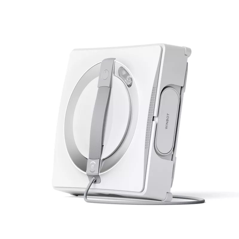 Logu tīrītājs Ecovacs WINBOT W2 OMNI — baterija 4500 mAh, 96 W, bezsuku motors, 260×251 mm lupatiņa, vads 5.5 m, minimālais logs 30×40 cm
