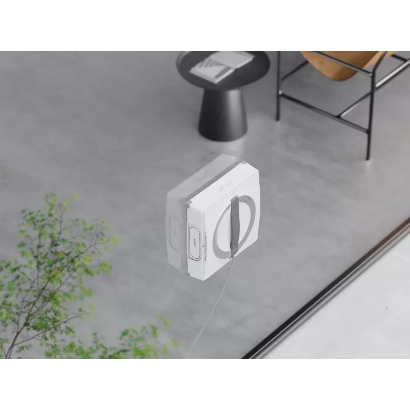 Logu tīrītājs Ecovacs WINBOT W2 OMNI — baterija 4500 mAh, 96 W, bezsuku motors, 260×251 mm lupatiņa, vads 5.5 m, minimālais logs 30×40 cm