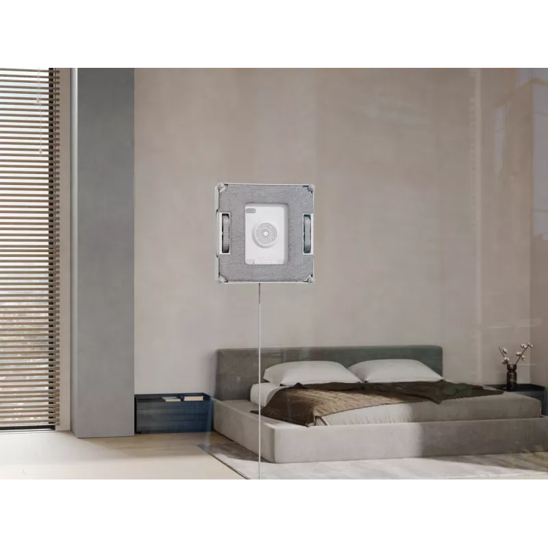 Logu tīrītājs Ecovacs WINBOT W2 OMNI — baterija 4500 mAh, 96 W, bezsuku motors, 260×251 mm lupatiņa, vads 5.5 m, minimālais logs 30×40 cm