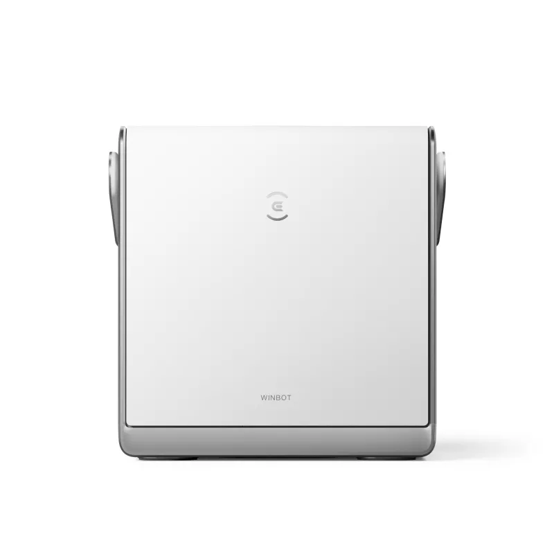 Logu tīrītājs Ecovacs WINBOT W2 OMNI — baterija 4500 mAh, 96 W, bezsuku motors, 260×251 mm lupatiņa, vads 5.5 m, minimālais logs 30×40 cm