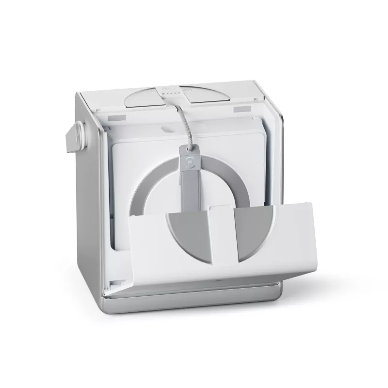 Logu tīrītājs Ecovacs WINBOT W2 OMNI — baterija 4500 mAh, 96 W, bezsuku motors, 260×251 mm lupatiņa, vads 5.5 m, minimālais logs 30×40 cm