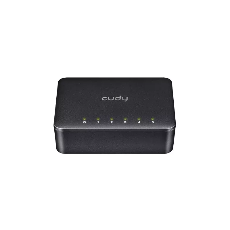 Tīkla slēdzis Cudy GS105D, 5 portu Gigabit Ethernet (10/100/1000), 1 Gbit/s joslas platums, līdzstrāvas 5 V barošana
