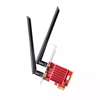 Iekšējā WLAN/Bluetooth PCIe tīkla karte Cudy WE3000S — trīsjoslu 2.4/5/6 GHz, Intel AX210, Bluetooth 5.2, 2400 Mbps, pilna augstuma/zemprofilēta