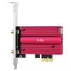 Iekšējā WLAN/Bluetooth tīkla karte Cudy WE4000 — PCIe, Intel AX200, Wi‑Fi 6 trīsjoslu (2.4/5/6 GHz), 2400 Mbit/s, Bluetooth 5.0