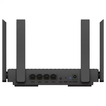 Galda maršrutētājs Cudy WR1500 — divjoslu (2,4/5 GHz), Wi‑Fi 6/4, 4x Gigabit LAN, MU‑MIMO, ārējās antenas