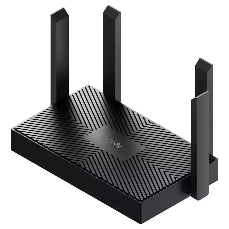 Galda maršrutētājs Cudy WR1500 — divjoslu (2,4/5 GHz), Wi‑Fi 6/4, 4x Gigabit LAN, MU‑MIMO, ārējās antenas