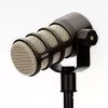 Skatuves dinamiskais mikrofons RØDE PodMic — kardioīds, XLR-3 vads, 20–20 000 Hz, balansēta izeja, 937 g, melns