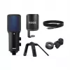 Kondensatora USB datora mikrofons RØDE NT-USB+ — kardioīds, 24-bit/48 kHz, 20–20000 Hz, 3.5 mm austiņu izeja, USB-C, melns