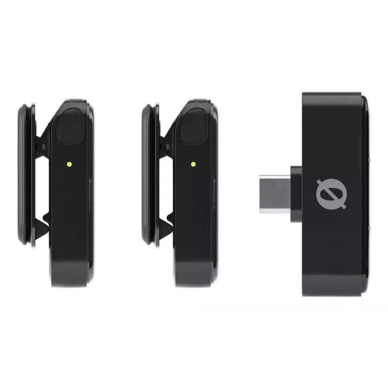 Clip-on bezvadu mikrofonu sistēma Rode Wireless Micro Melns