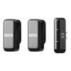 Clip-on bezvadu mikrofonu sistēma Rode Wireless Micro Melns