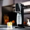 Gāzētā ūdens aparāts SodaStream ART Melns Steel 1L ogļskābās gāzes balons 60L