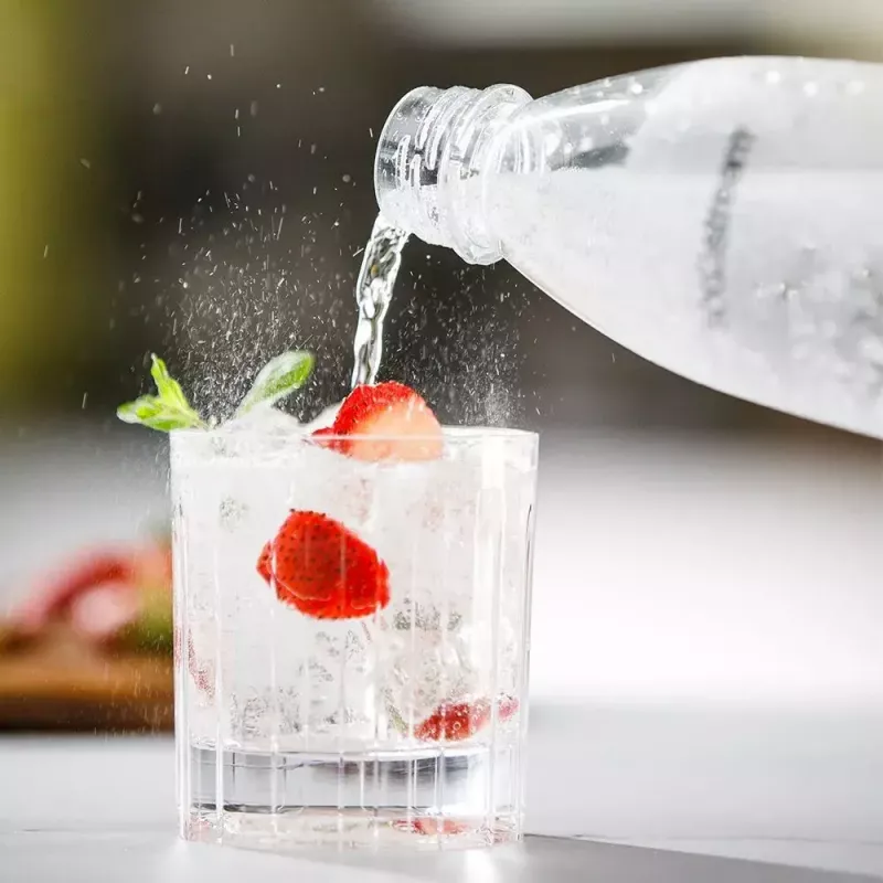 Gāzētā ūdens aparāts SodaStream ART Melns Steel 1L ogļskābās gāzes balons 60L