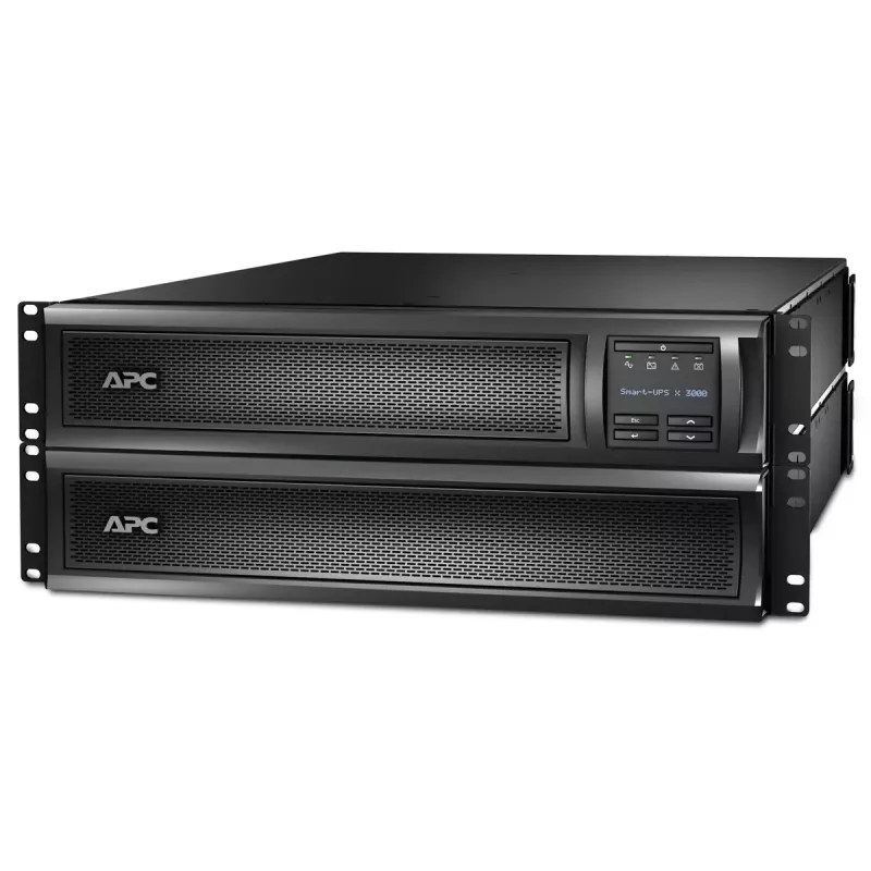 APC Smart-UPS X SMX3000RMHV2U - 3000VA, 8x C13, 1x C19 kontaktligzda, USB, paplašināms darbības laiks