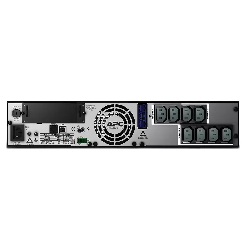 APC Smart-UPS X SMX1500RMI2U - 1500VA, 8x C13 izeja, USB, paplašināms darbības laiks