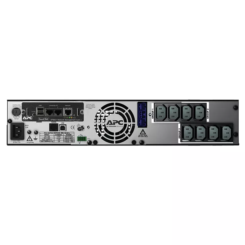 APC Smart-UPS X SMX1500RMI2UNC - 1500VA, 8x C13 izeja, USB, paplašināms darbības laiks, NMC