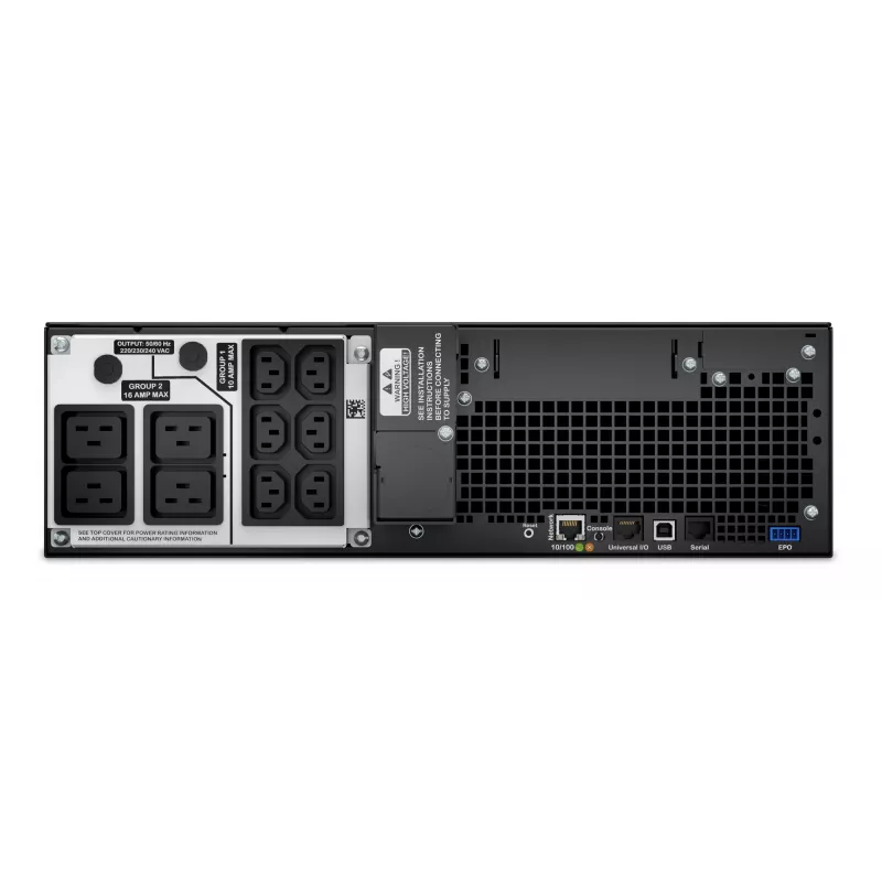 APC Smart-UPS On-Line SRT5KRMXLI - 5000VA, 6x C13, 4x C19 izeja, montējams statīvā, iebūvēts NMC