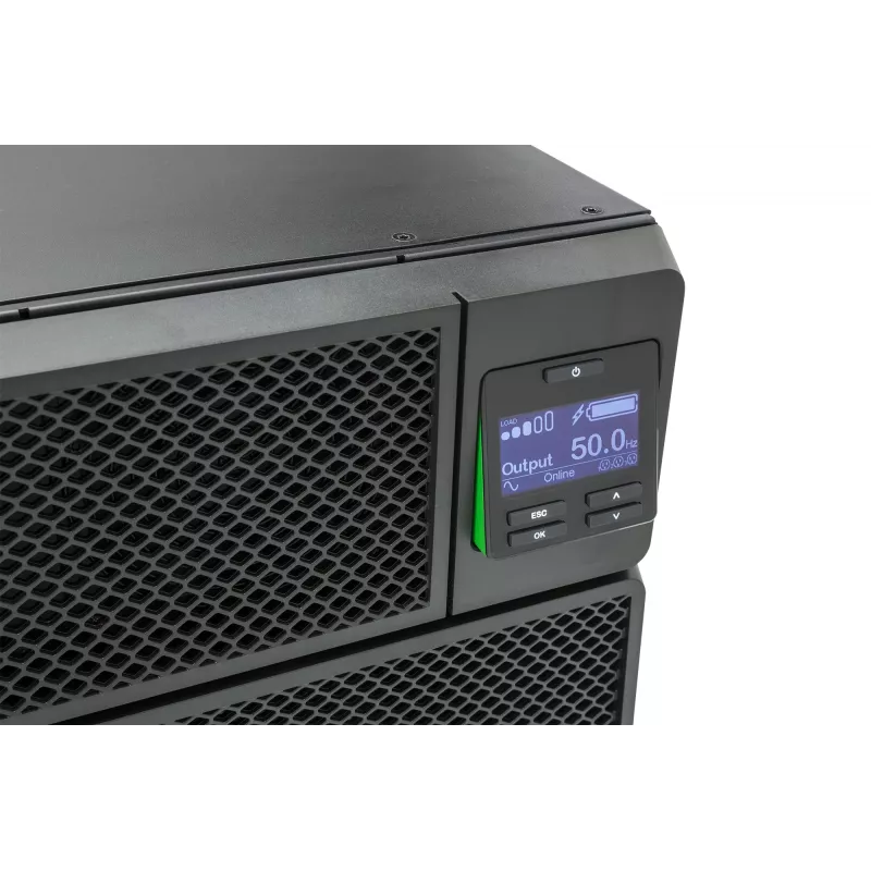 APC Smart-UPS On-Line SRT5KRMXLI - 5000VA, 6x C13, 4x C19 izeja, montējams statīvā, iebūvēts NMC