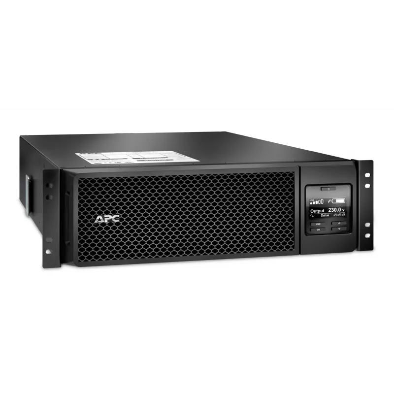 APC Smart-UPS On-Line SRT5KRMXLI - 5000VA, 6x C13, 4x C19 izeja, montējams statīvā, iebūvēts NMC