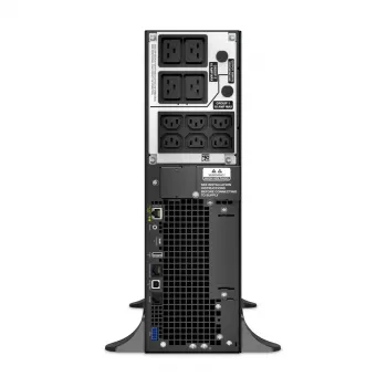 APC Smart-UPS On-Line, 5kVA, tornis, 230V, 6x C13+4x C19 IEC ligzdas, tīkla karte+SmartSlot, paplašināts darbības laiks, bez sliežu komplekta