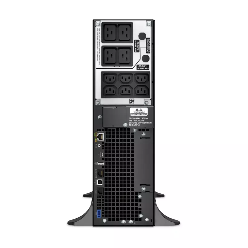 APC Smart-UPS On-Line, 5kVA, tornis, 230V, 6x C13+4x C19 IEC ligzdas, tīkla karte+SmartSlot, paplašināts darbības laiks, bez sliežu komplekta