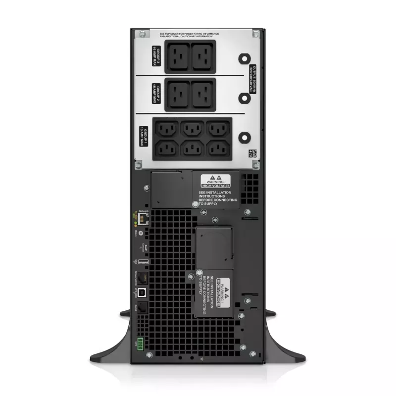 APC Smart-UPS On-Line, 6kVA/6kW, Tower, 230V, 6x C13+4x C19 IEC kontaktligzdas, tīkla karte+SmartSlot, paplašināts darbības laiks, bez sliežu komplekta