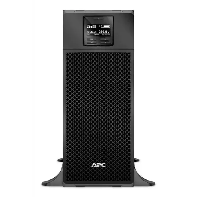 APC Smart-UPS On-Line, 6kVA/6kW, Tower, 230V, 6x C13+4x C19 IEC kontaktligzdas, tīkla karte+SmartSlot, paplašināts darbības laiks, bez sliežu komplekta
