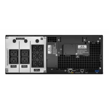 APC Smart-UPS On-Line SRT6KRMXLI - 6kW/VA, 6x C13 + 4x C19 + cietvadu 1 fāzes izeja, uzstādāms statīvā, iebūvēts NMC