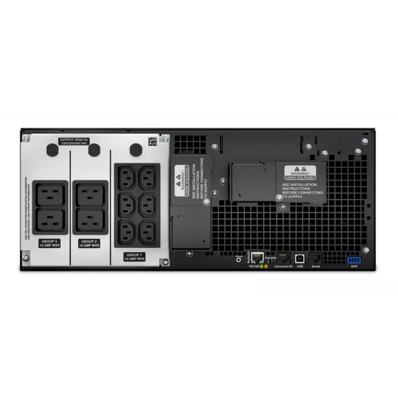 APC Smart-UPS On-Line SRT6KRMXLI - 6kW/VA, 6x C13 + 4x C19 + cietvadu 1 fāzes izeja, uzstādāms statīvā, iebūvēts NMC