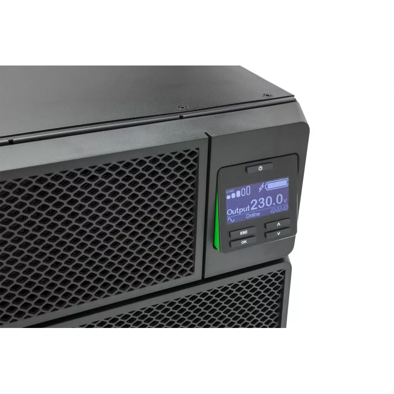 APC Smart-UPS On-Line SRT6KRMXLI - 6kW/VA, 6x C13 + 4x C19 + cietvadu 1 fāzes izeja, uzstādāms statīvā, iebūvēts NMC