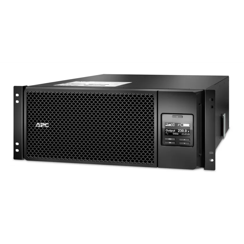 APC Smart-UPS On-Line SRT6KRMXLI - 6kW/VA, 6x C13 + 4x C19 + cietvadu 1 fāzes izeja, uzstādāms statīvā, iebūvēts NMC