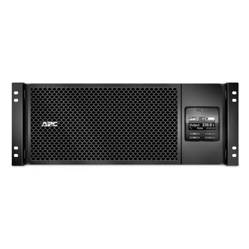 APC Smart-UPS On-Line SRT6KRMXLI - 6kW/VA, 6x C13 + 4x C19 + cietvadu 1 fāzes izeja, uzstādāms statīvā, iebūvēts NMC