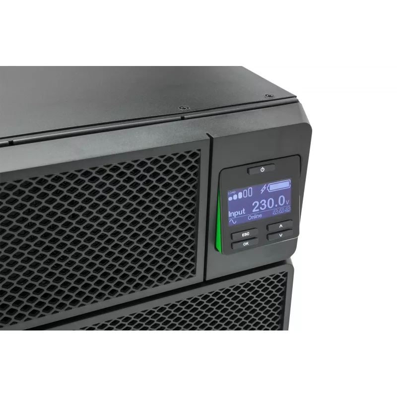 APC Smart-UPS On-Line SRT6KRMXLI - 6kW/VA, 6x C13 + 4x C19 + cietvadu 1 fāzes izeja, uzstādāms statīvā, iebūvēts NMC