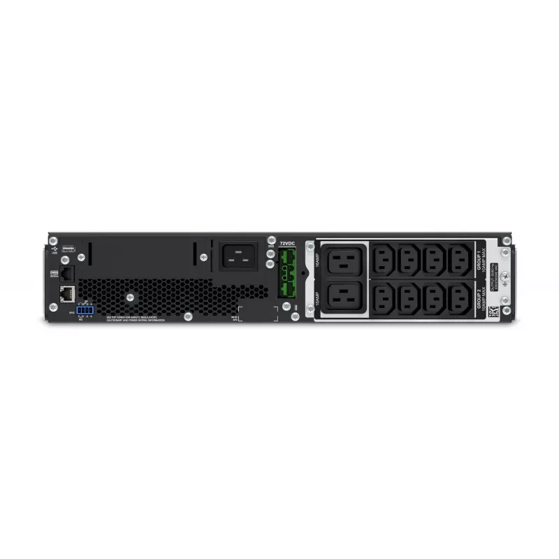 APC Smart-UPS On-Line SRT2200RMXLI - 2200VA, 8x C13 un 2x C19, stiprinājums plauktā