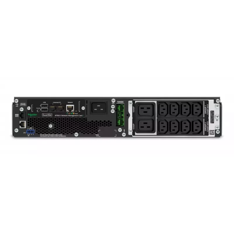 APC Smart-UPS On-Line SRT2200RMXLI-NC - 2200VA, 8x C13 un 2x C19, statīva montāža, NMC