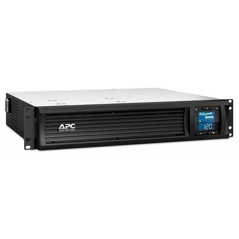 APC Smart-UPS C, Line Interactive, 1000VA, Rackmount 2U, 230V, 4x IEC C13 ligzdas, SmartConnect ports, USB un seriālā komunikācija, AVR, grafiskais LCD