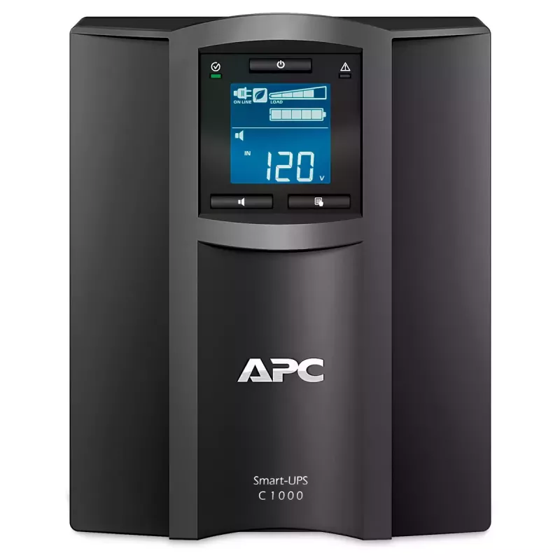 APC Smart-UPS C, Line Interactive, 1000VA, Tornis, 230V, 8x IEC C13 ligzdas, SmartConnect ports, USB un seriālais savienojums, AVR, grafiskais LCD
