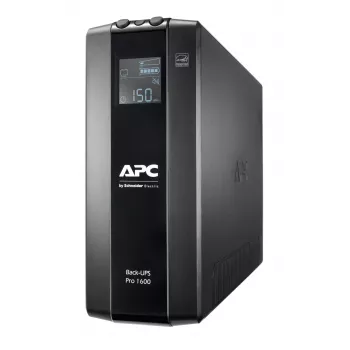 APC Back-UPS Pro, 1600VA/960W, Tornis, 230V, 8x IEC C13 kontaktligzdas, AVR, LCD, lietotāja nomaināms akumulators