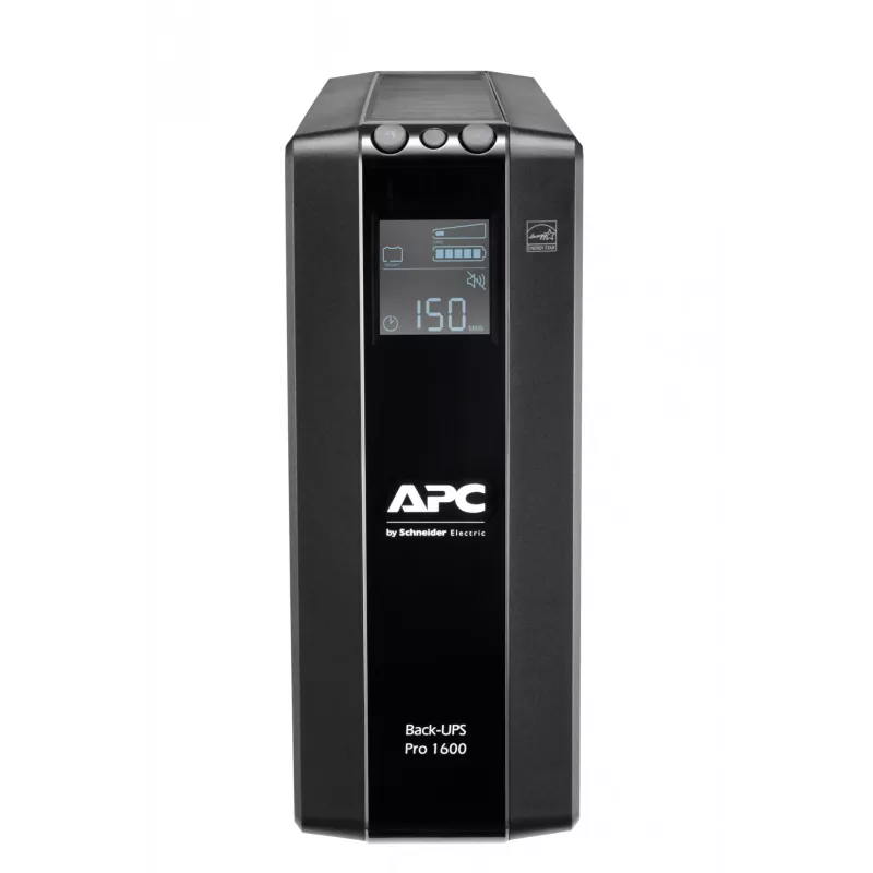 APC Back-UPS Pro, 1600VA/960W, Tornis, 230V, 8x IEC C13 kontaktligzdas, AVR, LCD, lietotāja nomaināms akumulators