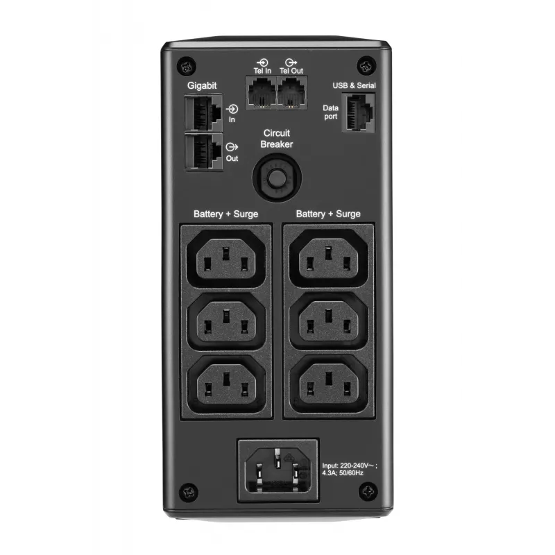 APC BR650MI nepārtrauktās barošanas avots (UPS) Line-Interactive 0.65 kVA 390 W 6 AC kontaktligzdas
