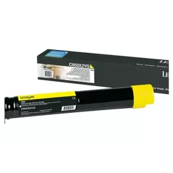 tonera kasete Lexmark C950X2YG 10000 lapas dzeltena
