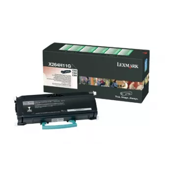 Lexmark kasetne melna X264H11G 3000 lapas