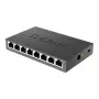D-Link DGS-108 Nepārvaldāms L2 Gigabitu Ethernet (10/100/1000) Melns